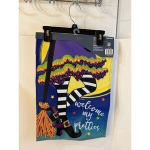 Lowe’s garden flag (12.5x18")"Smell the Children" Halloween Witch #5284353 NEW E